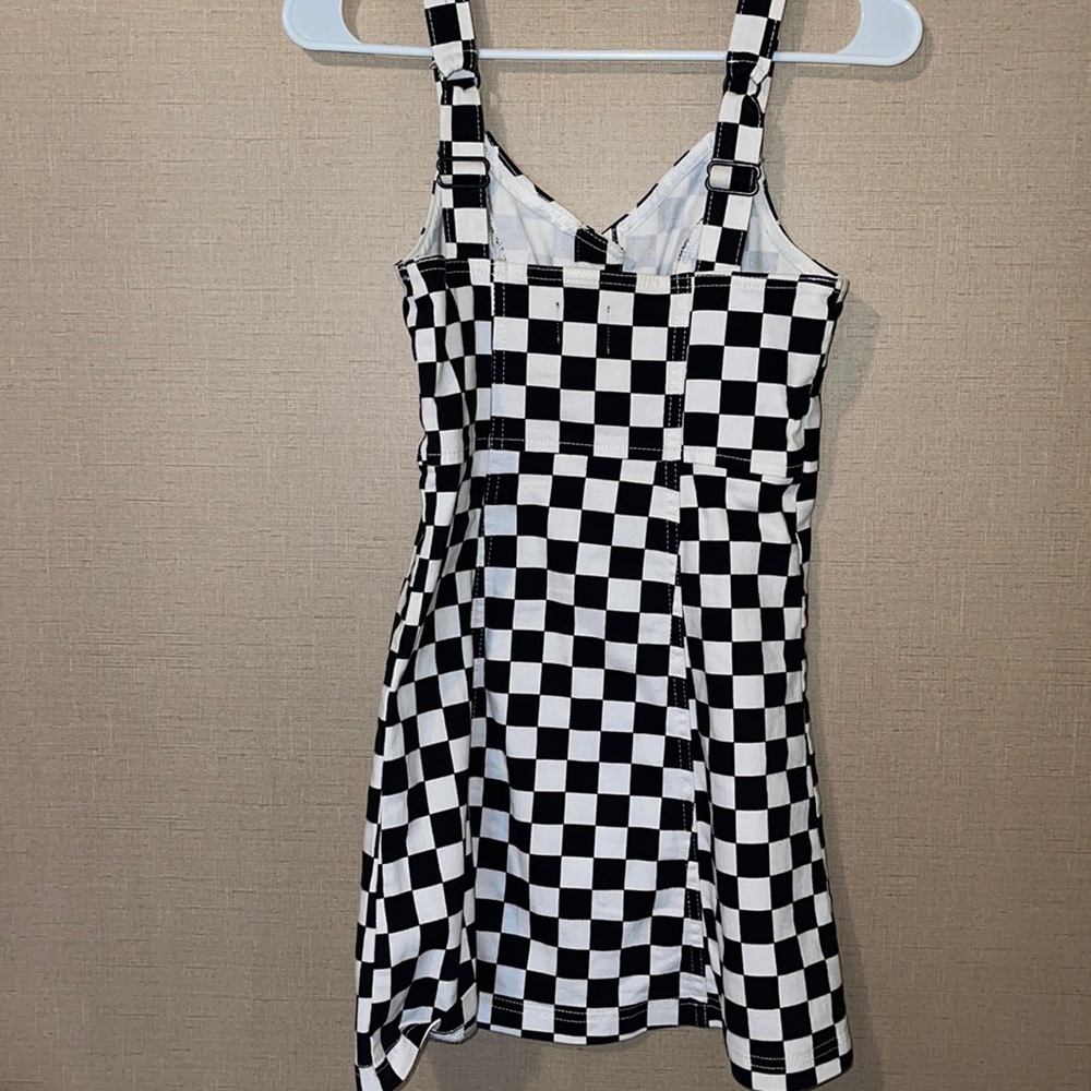 Checkered Button Down Mini Dress - image 2